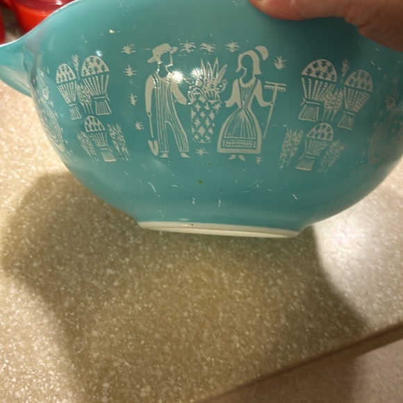 Pyrex vintage Amish Butterprint Conderella  bowls #444, 4Qt, #441, 1-1/2Qt - Picture 11 of 13